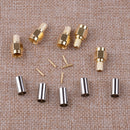 15x SMA Male Plug Crimp Fit for RG58 RG142 LMR195 RG400 Cable RF Connector Decor