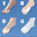 2 Silicone Gel Bunion Toe Protector Straightener Corrector Spreader Splint Pads