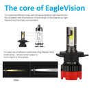 H4 LED Headlight Bulbs 12000Lm 6000K Bright All-In-One Conversion Kit 360 D