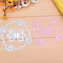 2pcs Flower Frame DIY Cutting Dies Stencils Scrapbook Embossing Album Cards SN9F