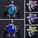 1Pc Fashion Mood Ring Changing Color Turtle Adjustable New Ring Temperature Y6A9