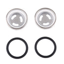 2 Pieces Brake Len Packaging Motorcycle  Cylinder Master Reservoir Look Mirror