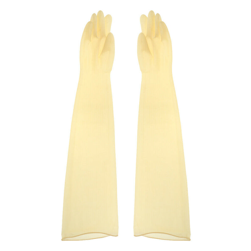 Chemical Houseware Gardening Agriculture Home Rubber Gloves Light Yellow