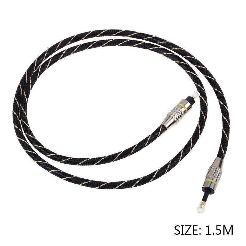3.5mm Digital Optical Audio Cable Mini Toslink to Toslink Optic Cable(1.5m)