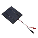 2.5W 5V Solar Cell Polycrystalline Solar Panel+Crocodile Clip For Charging  D5S5