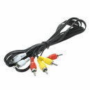 Triple 3 Male RCA Composite Audio Video DVD TV AV Cable 1.4M M8R2