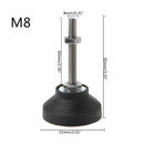 10pcs M8 Adjustable Lathe Leg Thread Type levelling Feet Furniture Glide Pad New