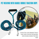 Double Dog Leash Braided Tangle Dual Leash Coupler For Walking Dogs Double
