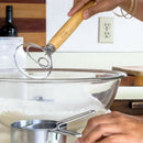 1PC Stainless Steel For DIY Bakeware Dough Whisk Handle Eggs Beater Mixer  Hn