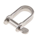 6mm Stainless Screw Pin Bow Shackle Corrosion Resistance for Marine or Yacht