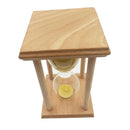Square Sand Clock Hourglass 30 min Timer for Kitchen Yoga Kid Yellow