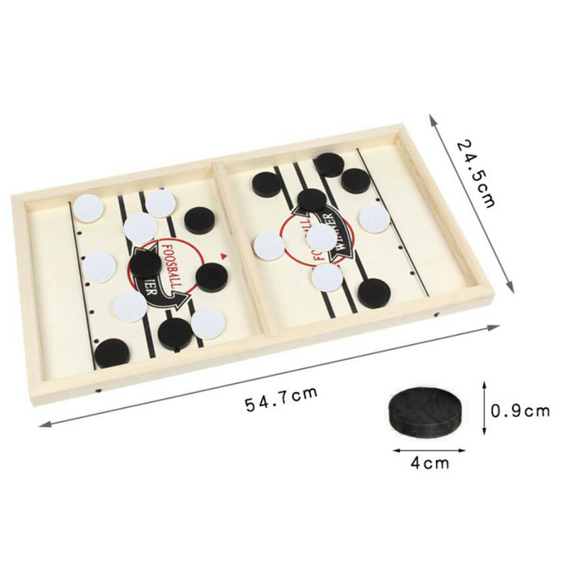 Fast Sling Puck Game Tabletop Paced Sling Winner Game Hockey Board Big
