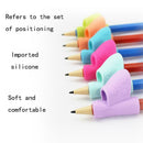 3pcs Kids Silicone Pencil Holder Pen Writing Aid Grip Posture Correction A