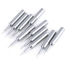 10x 900M-T-I Soldering Tips Sharp Soldering Replacement Solder Iron Head Tool ME