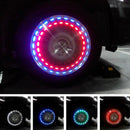 Bike Car Motorcycle Wheel Tire Tyre Valve Cap Neon LED Flash Light Warning Lamp