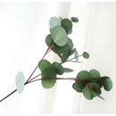 Single Branch Artificial Silk Eucalyptus Leaves Wedding Bouquet Photo Props