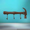 Wall Hook Archaistic Hammer Shape Hanger American Industrial Style Rack 3 H Z8U5