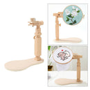 Adjustable Wood Cross-stitch Rack Embroidery Lap Stand Frame Hoop