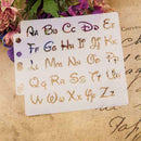 Alphabet Letter Stencils Template Painting Scrapbooking Embossing Album Car H7Z7