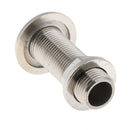 Straight Thru-Hull Connection for Hose, 1/2" Barb Boat 316 Stainless Steel