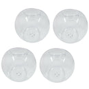 4pcs Glass Globe Ball Shape Candle Holder Glass Terrariums Indoor Desktop Decor