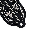DIY Flower Pattern Truss Rod Cover Black for Gibson LP Electric Guitar