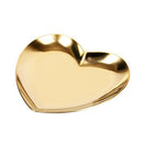 Heart Shaped Jewelry Serving Plate Metal Tray Storage Arrange Fruit Tray Ho C4C1