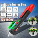12-1000V AC/DC Non-Contact LCD Electric Test Pen Voltage Detector O7O8 Test J1A2