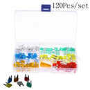 120pcs Mini Blade Fuse Assortment Set Auto Car Motorcycle SUV FUSES Kit CN37 ME