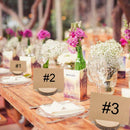 10x Wooden Banquet Wedding Clip Number Display Recipe Reserved