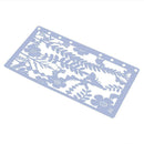 DIY A6 Page Hollow Lace Ruler Photo Album Template Scrapbook Drawing Tool