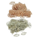 200pcs Metal Leaf Charms Pendants Jewellery Making Findings Handcrafted
