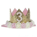 Baby Girl First Birthday Party Hat Flower Prince Crown Haircceory S7X8 SH Q6K2