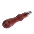 DIY Leather Handle 4 in 1 Stitching Lacing Scratch Awl Tool Hardwood Handle