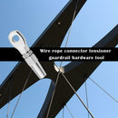 Stainless Steel Wire Rope Connector Guardrail Hardware DIY Fitting Rigging