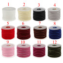 4x 20Yard 10mm Velvet Ribbon For Crafts Embellishments Wedding Decor Mixed