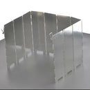10 Plates Aluminum Camping Stove Windshield for Outdoor, Hiking, Picnic