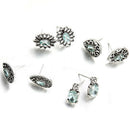 4X Water Drop Crystal Zirconia Stud Earrings Women Boho Jewelry:Earrings 2018