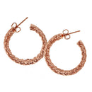 Women's Weave Twist Round Circle Sleeper Hoop Earrings Ear Jewelry Gift