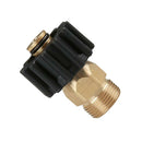 2pcs Durable Brass M22M x M22F Garden Hose Quick Connector Fits for Pressure