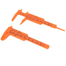 New 1Pc Mini Plastic Ruler Sliding 80mm Vernier Caliper Gauge Measure Tools LJ