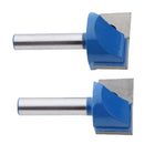 2 Pieces 8mm Router CNC Engraving Woodworking V Groove Bottom Cleaning Bit