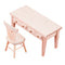 1/12 Miniatures Unpainted Table And Chair Set Furniture Room DIY Ornaments