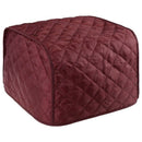 Polyester Quilted Four Slice Toaster Appliance Dust-Proof Cover (Red) C3X1