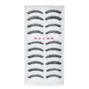 10 Pairs Handmade Natural Thick False Eyelashes Eyelash Extension Makeup B6P7