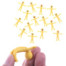5Pcs anti stress squeeze yellow guy novelty & gag toys decompression fun toME
