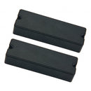 Single Coil Neck And Bridge Pickup Pickup Set For 6 String Bass Guitars, Black