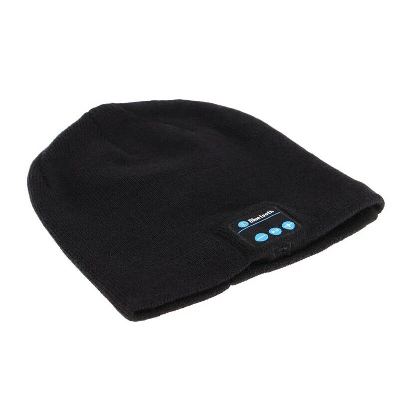 Bluetooth Music Beanie Hat Soft Warm Stereo Headphone Headset Cap P4T1