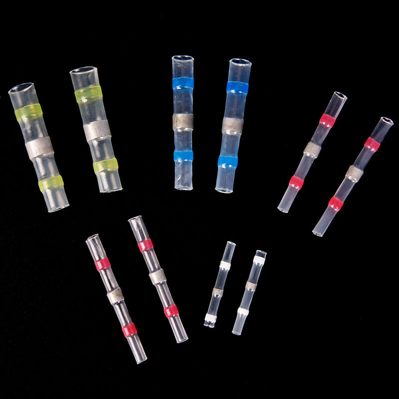 50x Waterproof solder sleeve heat shrink tube wire terminal connector 4 sizeS Gw