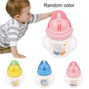 Cute Drinking Bottle Rabbit Sippy Milk Cup Soft Straw For Baby 150ML w/ Handle